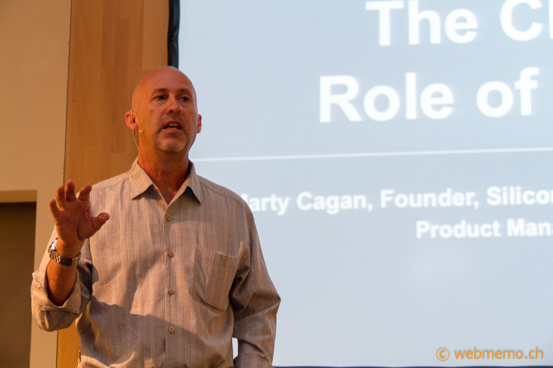 Marty Cagan presenting 10 principles of product management