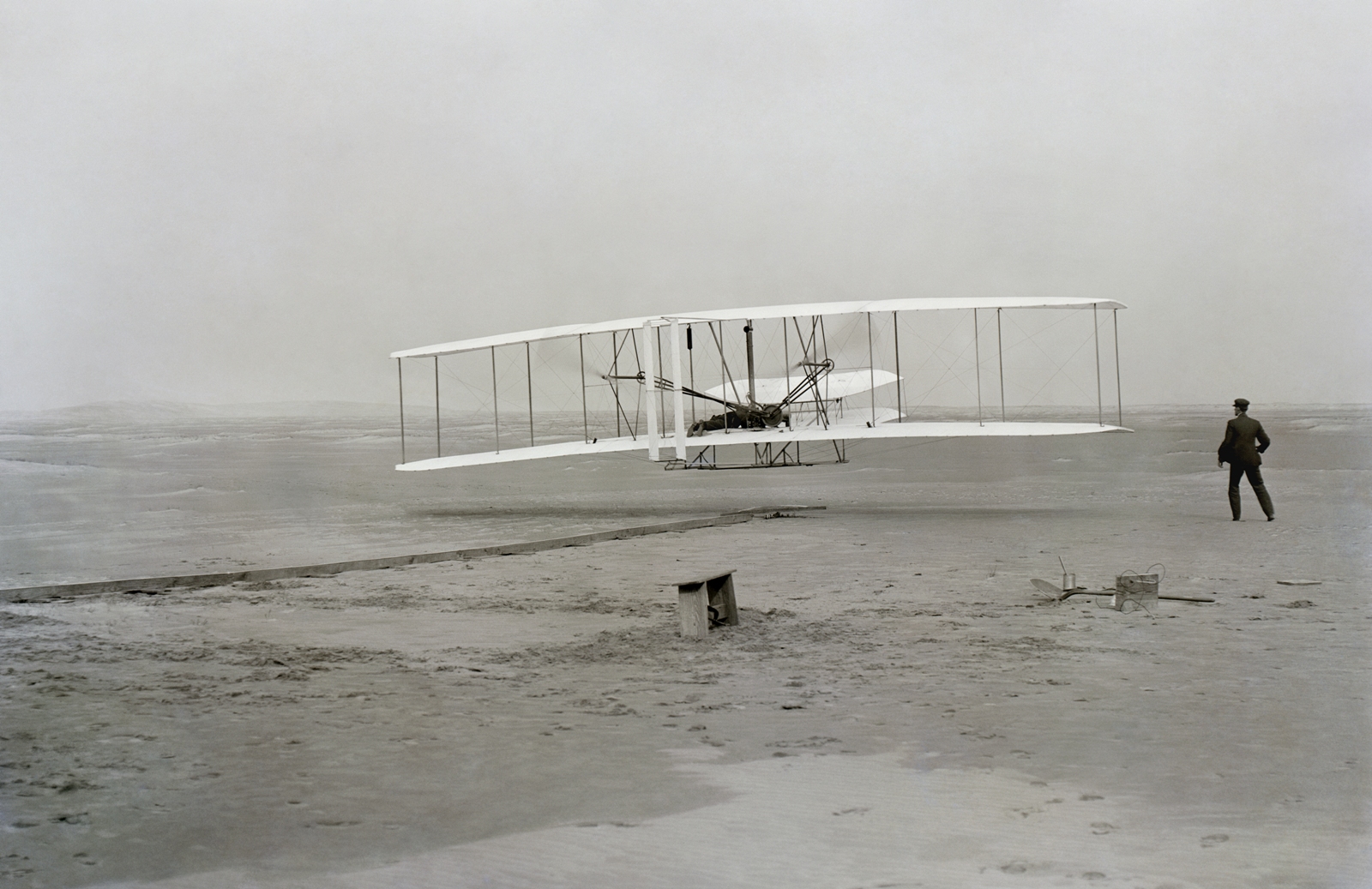 The Wright brothers' first flight
