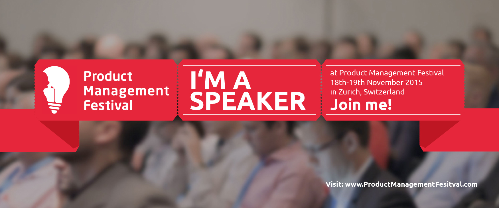 Product Management Festival 2015 speaker banner (Credit: Product Management Festival)