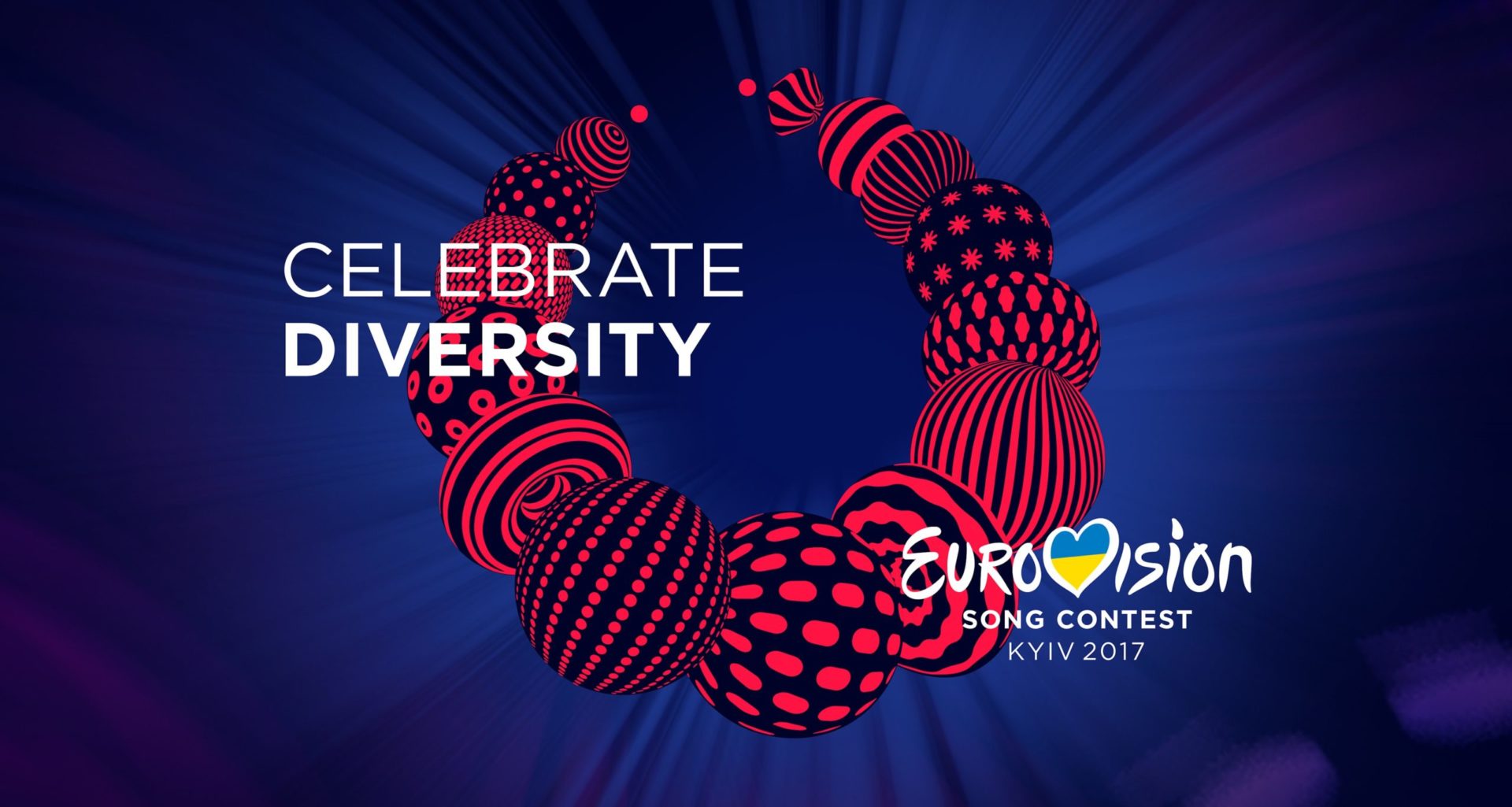 Eurovision Song Contest Kyiv 2017 logo - celebrate diversity