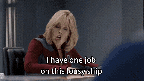 We’re always going to need someone special to talk to the computer, right? Sigourney Weaver's character laments being the only one the computer will listen to in 1999 film Galaxy Quest